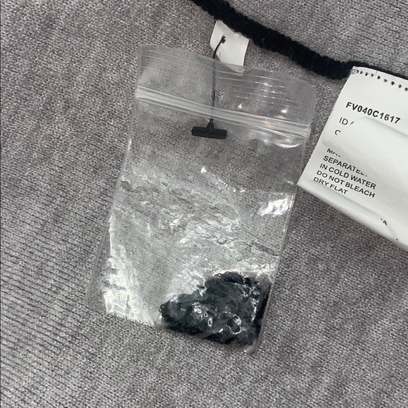 Tristan Blk & Grey Open Front Cropped Cardigan Bolero or Shrug  3/4 Sleeve Sz L - Picture 9 of 16